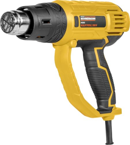 Mannesmann Pistola de aire caliente, 2.000 vatios con accesorios de 9 piezas, M49540