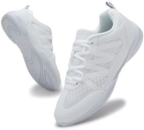 Cheerleading-Schuhe für Damen & Mädchen, rutschfeste Cheer Shoes, Leichte Atmungsaktive Turnschuhe mit Dämpfung, Stabil für Training & Wettkampf