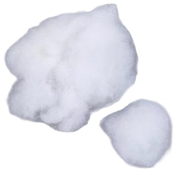 PPPHTUO Baumwollkissenfüllung, Atmungsaktive Polyesterfüllung, Puppenfüllung, Bastelbedarf, 500 G