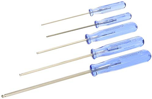 5 Piece Metric hex Screwdriver Set (Ball tip) 1.5mm 2.0mm, 2.5mm, 3.0mm & 4.0mm (hex end Drivers). ENGINEER dk-03