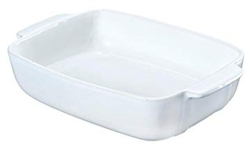 Pyrex 8013103 Signature Ceramic Rectangular Oven Dish 30 x 22 cm White