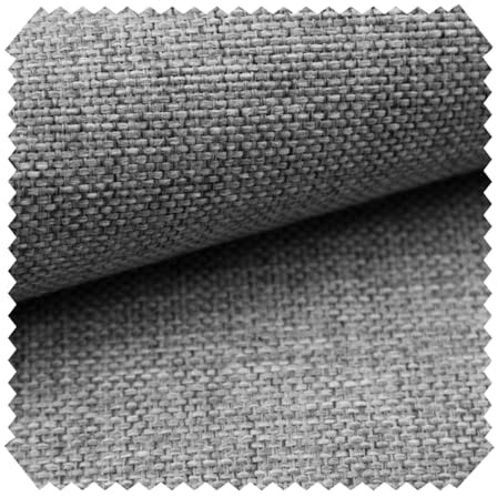 novely® MUDAU - Grob Gewebter Polsterstoff - Melierter Möbelstoff mit Flachgewebe - Pflegeleichte Meterware 1lfm | Farbe: 08 Grau