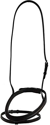 A&M Reitsport Englisches Reithalfter aus Leder weich gepolstert schwarz, Größe:Pony