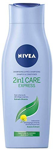 6 x NIVEA 2in1 Care Express Shampoo + Spülung für alle Haartypen - 250ml