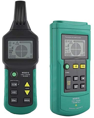 Cable Tracker 12V-400V AC/DC Metallrohr-Positionierungsdetektor Kabelleitungsfinder Metallrohrdetektor-Tester