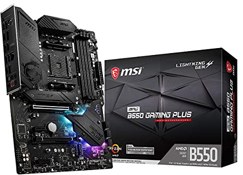 MSI MPG B550 GAMING PLUS Desktop Motherboard - AMD B550 Chipset - Socket AM4 - ATX