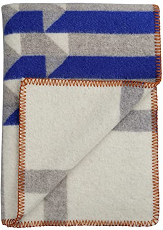 RØROS TWEED - Kvam - Wolldecke aus norwegischer Lammwolle - Design von Kristine Five Melvær - Deckenmaße: 135 x 200 cm