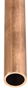 DTGN Rame Tubo 10mm x 1mm x 300mm(ODxSp.xL) Rotondo Metallo Tubazione | per Macchinario Attrezzatura Fai-da-Te Decorativo Cornice