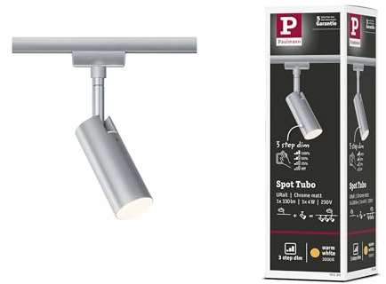 Paulmann Hochvolt-Schienensystem-Leuchte URail 4W LED Chrom (matt)