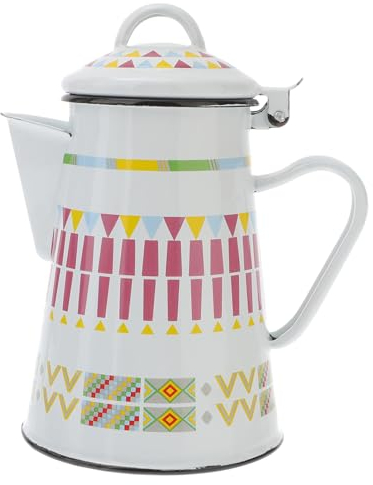 TOPBATHY Bollitore in Smalto Con Pentola A Mano Facile Da Pulire Design Moderno