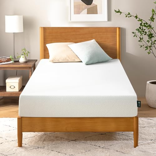 Zinus Materasso Singolo 80x190 Memory Foam Infusa Con Tè Verde - Altezza 15 cm - Media Rigidità - Certificato OEKO-TEX - Materasso Ortopedico Ventilato e Anti-Umidità