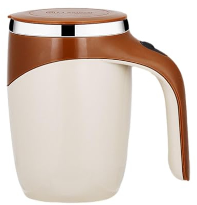 Taza de mezcla de viaje - Taza inteligente con agitación automática | Centrífuga magnética de acero inoxidable para café, té y leche, taza autoagitada para uso en movimiento