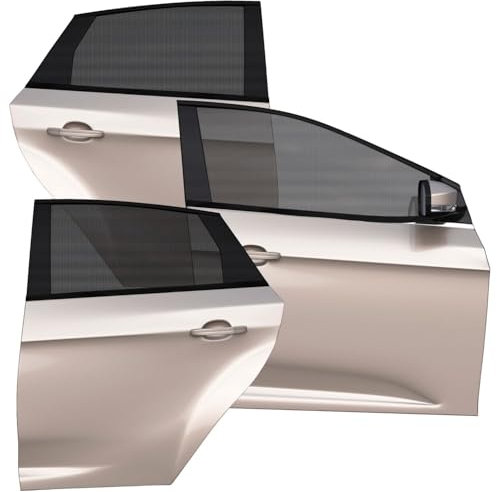 Set di 3 Pezzi Parasole Auto Bambini con Protezione Solare UV (1 finestra anteiori e 2 pezzi posteriori) | Tendine Parasole Auto Bambini e Neonati