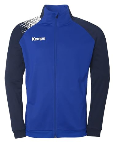 Kempa Handboll Ambition 28 poly jacka sportjacka träningsjacka gå ut jacka för män och pojkar – utan huva med fickor med dragkedja