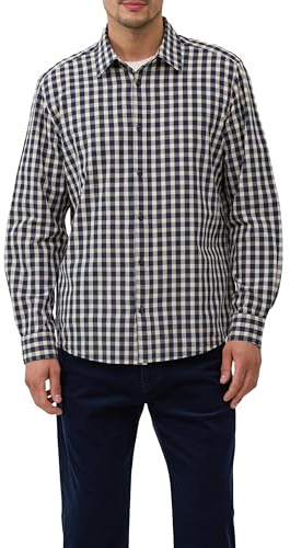 s.Oliver Regular Fit: Kariertes Baumwoll-Hemd mit Kentkragen