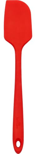 Birkmann, Teigschaber Cherry Red 6cm x 1,5cm x 30,5cm Silikon mit Metallkern hitzebeständig bis 230 Grad Celsius