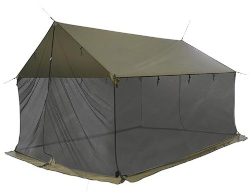 Moskitonetz für Außen pavillon terrasse, tarp zeltplane Strand mit Moskitonetz, Zeltplane Markise Zelt mit Fliegengitter Regen Insektenschutz für Hängematte Garten Camping (OHNE STANGEN)