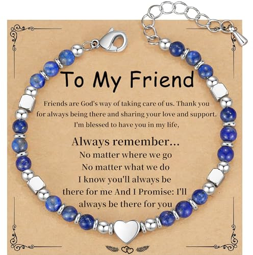 HiStock Friend Gifts for Women, Friendship Bracelets, Best Friend Birthday Gifts for Women Bead Bracelet Stocking Stuffers for Her