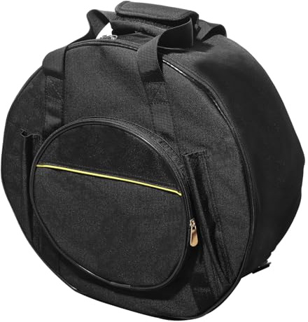 PAMINGONO Gepolsterter Snare Drum Rucksack mit Trommelstockfach Wasserdichte Dicke Trommeltasche Verstellbare Schultergurte Tragegriff Vielseitig für Instrumententransport und