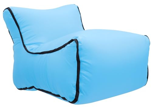 Abaodam Canapé Gonflable Portable Bleu Ciel Siège Gonflable Compact et Léger Matelas D’Extérieur Imperméable sans Pompe Camping Randonnée et Plage Confortable et Pratique