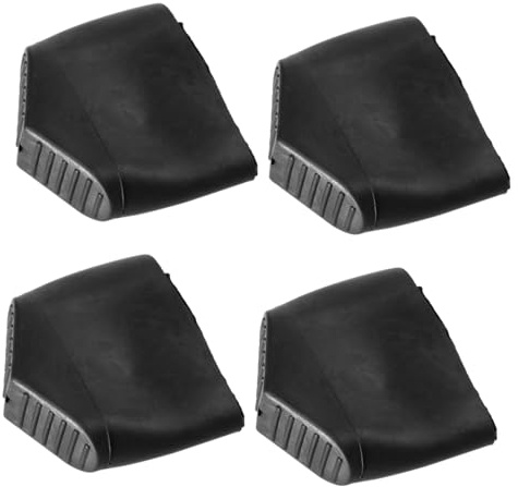 MAGICLULU Lot de 4 Patins en Caoutchouc Naturel Antidérapants 20X60 MM pour Pieds d'Échelle Plats, Protection Solide pour Escabeaux Multifonctions Usage Maison