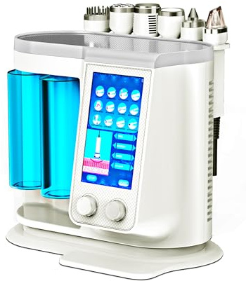 Elitzia Hydro Diamond 6 i 1 Aqua Peel Face Skin Care Device Väte Syre RF EMS Elektroporering plasma sprej kall hammare för att främja absorption fuktgivande skönhetssalong SPA-enhet ETQP701