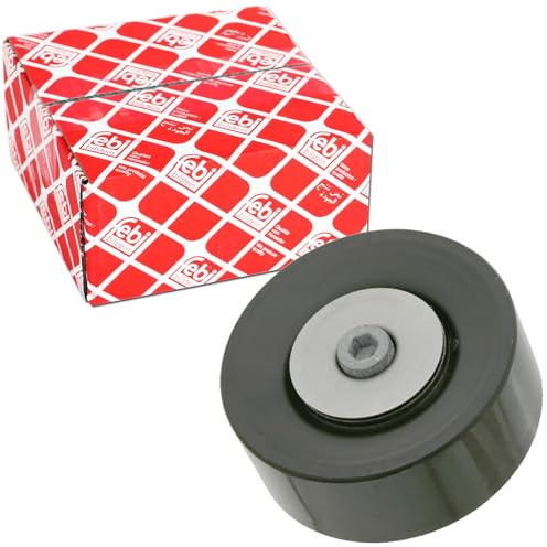 febi bilstein 24639 Umlenkrolle für Keilrippenriemen, mit Schraube, 1 Stück | Kompatibel mit: BMW 3, 3 Cabriolet, 3 Compact, 3 Coupe, 3 Touring, 5, 5 Touring, 6, 6 Cabriolet, 7, X3, X5