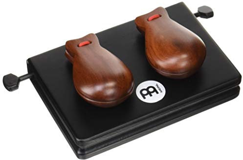 Meinl Percussion Castanet Machine Instrument - Kastagnettenmaschine mit zwei Kastagnetten - Einzeln einstellbar - Musikinstrument - Indischer Palisander, Mehrfarbig (CM2)
