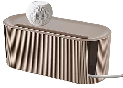 gestión Cables, gestión Cables a Prueba Polvo Gran Capacidad | Caja organizadora Cables domésticos para Ocultar y Ocultar regletas, solución gestión Cables