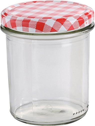 BATANIA 30 x 340 ml Sturzglas mit Deckel | Einmachglas, Einweckglas, Vorratsglas | Ø 8 cm, Höhe 9,5 cm | Spülmaschinenfestes Glas zum Einkochen & Aufbewahren