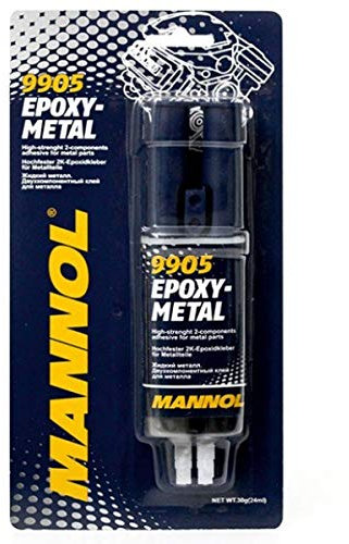 MANNOL 2 x 2K Epoxy Metal Adhesive Wood Glue Filler Crack Filler 172 g