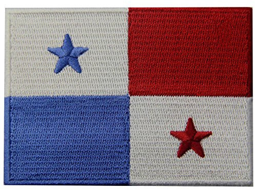 Panama-Flagge Panamesisch Nationales Emblem Bestickter Aufnäher zum Aufbügeln/Annähen