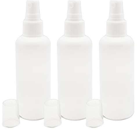 INOX® 3 Stk Sprühflaschen klein 100ml leer - Lösungsmittelbeständig - Ideal geeignet für Desinfektionsmittel, Reinigungsmittel oder als Pumpsprühflasche für Unterwegs - Spray Flaschen