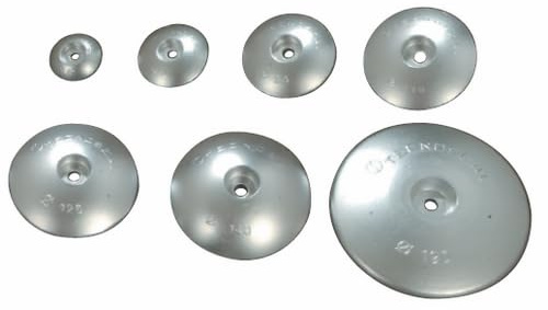 Tecnoseal Anodi – Flansch M.90 Schweres Loch .27 – Anode aus nautischem Zink für Boot, Segelboot, Motor