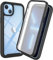 MEIQIBAO Applicabile a Cover iPhone 14 Plus，Antiurto 360 Gradi con Protezione dello Schermo Integrata Rugged Doppia Faccia Bumper,Nero