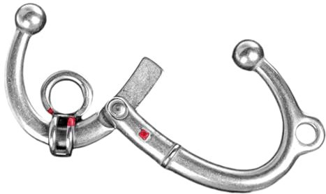 Happyyami Vieh Rinderzubehör Stier Kuh-Nasenring aus Edelstahl Nasenringzange für Rinder Nasenklammer für Rinder Kein Stanzen Bull-Nose-Zange Clip Werkzeug Metall Rostfreier Stahl