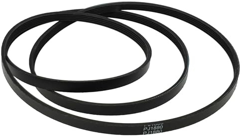 vhbw Keilriemen kompatibel mit Miele TDB230WP | TCJ690WP, TCJ590WP, TDB120WP, TDB220WP, TCE636WP, TCJ580WP Wäschetrockner - 21,5 cm Schwarz