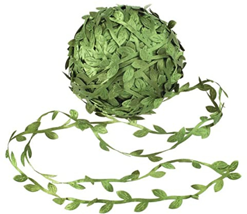 Naisicatar Cinta de Hoja, Cinta de vides de Hoja Colgantes Hojas Verdes de Bricolaje de Bricolaje para Boda 40m