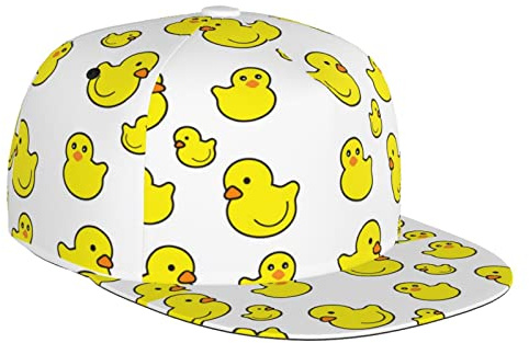 Casquette de baseball en forme de canard - Chapeau mignon tendance - Bord plat - Réglable - Casquette d'animal - Casquette de canard, Canard 3, Taille unique