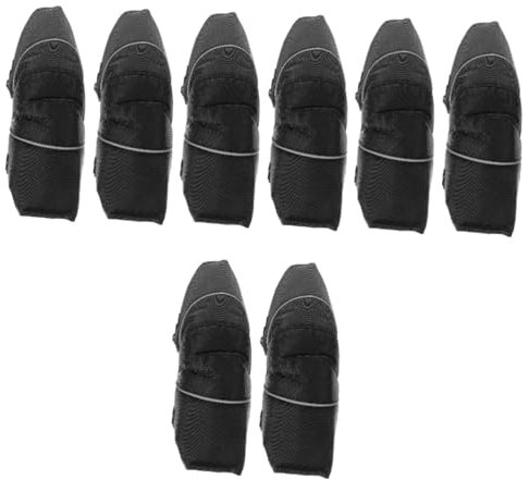 VALICLUD 8 Pièces Genouillère pour la conduite e-bike genouillère danse genouillères danse protection genoux sport protège-tibias de pour hommes genouillère Tissu Oxford Black