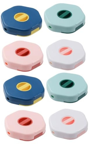 Angoily 8pcs Cable Organiser Box Charging Cable Winder Data Storage Wire Management Headphone Cord Organiser Cord Winder