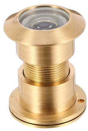 Angoily Security Door Viewer Brass Cover High Definition Cat Eyes for Front Door Panoramic View Suitable for Apartment Hotel