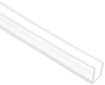 PATIKIL U kantkant, 8 m metallkant, kantskydd, gummi, kantkant, luftförseglad tätningsremsa för paneler, bildörrar, stålplattor, bordshörn, 0,6 cm B x 0,04 T0,2 H, klar