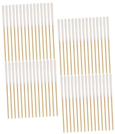 PACKOVE Cotton Fioc per Trucco in Cotone 60 Pezzi Bastoncini Lunghi Monouso Assorbenti la Pulizia Viso e Orecchie Accessori di Bellezza per Donne Uso Domestico