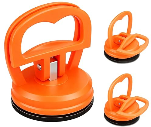 3 Pack Strong Suction Cups Car Dent Puller, Professional & Extra Strong Heavy Duty Dent Removal Tools for Car Repair, Furniture, Tiles, Windows, Phone Holder and Glass Lifter & Removing Screens