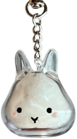 Boîte de rangement en fourrure de lapin, porte-clés pour cheveux, sac à dos, porte-clés décoratif pour animaux de compagnie