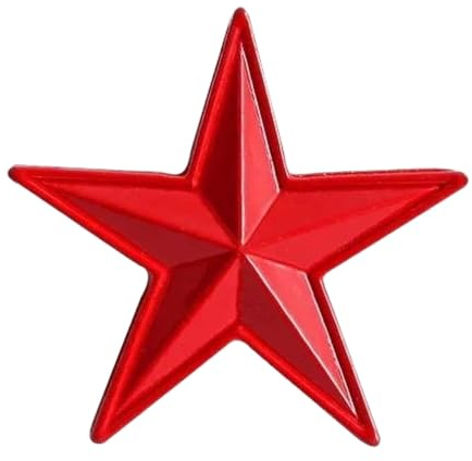 Socialista Red Star Hoz Martillo Solapa Pin, Klein, Metal no precioso