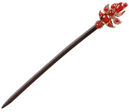 LOORGVEL Baguette à Cheveux en Bois Accessoire Décoratif pour Chignon Vintage pour Femmes, Épingle à Cheveux Simple et Élégante, pour Rendez-soirées