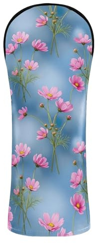 Coperture per mazze da golf vintage rosa blu per uomo donna in pelle PU coperture per mazze da golf con etichette numeriche per driver ibridi in legno