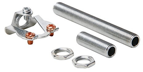 Kopp 344800081 Leuchten-Aufhäng-Set- je 1 Gewinderohr 30 und 80 mm sowie 2 Muttern M10x1